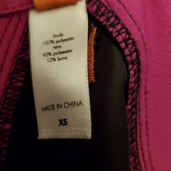 Lucy magenta/black Windbreaker Warm-up Jacket XS - Picture 8 of 8